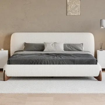 Picture of Creven Modern Bed - Natural wood