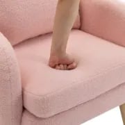 Picture of Velvera Velvet Armchair – Soft Comfort with Natural Wood Legs