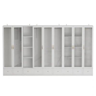 Picture of Glassy Multi-unit and multi-use wardrobe natural wood
