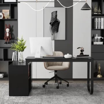 Éclipse Desk  - Natural wood.