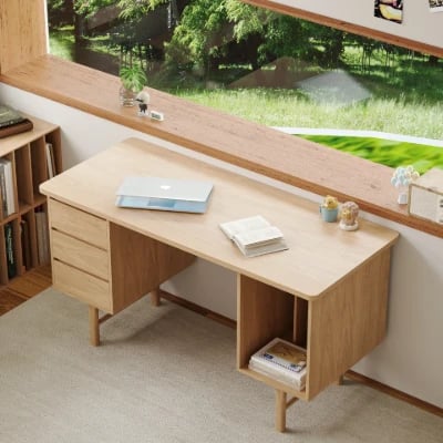 Noyeréa Desk - Natural Wood.