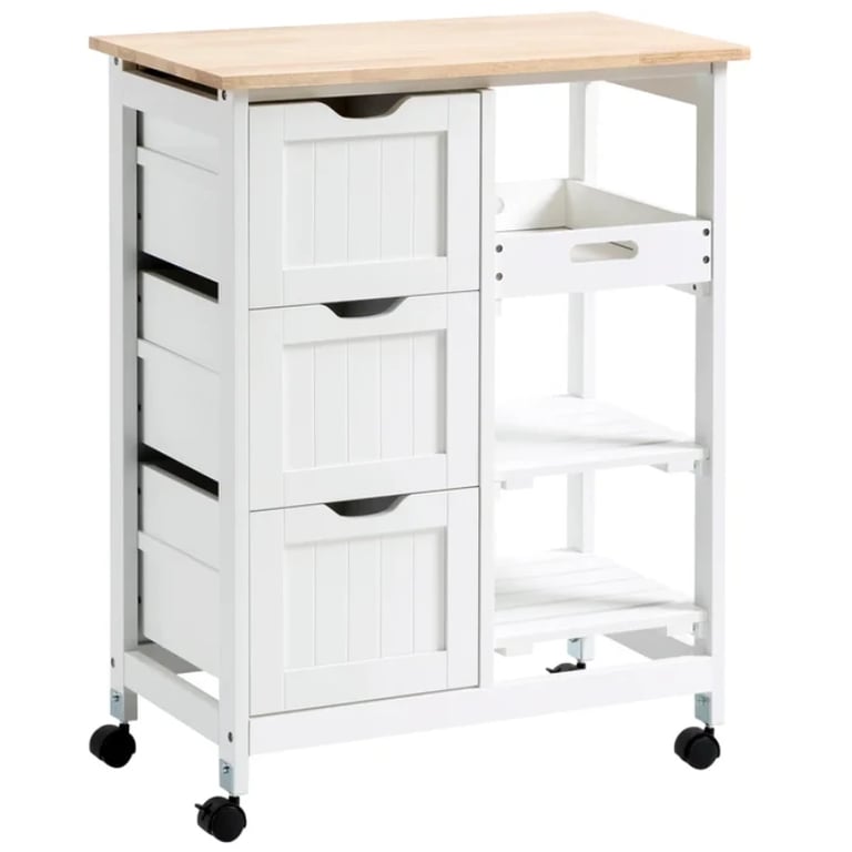 Kulinos Small Kitchen Island with Wheels