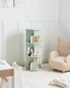 Bambou Kids Natural wood  Rotating Storage Shelf.