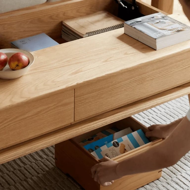 Picture of Malibu Lift-Top Coffee Table – Natural Wood & Multi-Functional Design