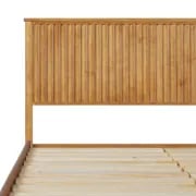 Arden Natural Wood Bed – Vertical Slat Headboard