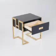Picture of Jocise Modern White Side Table - One drawer