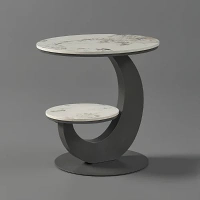 Picture of Marble Side table Melody - Two Shelves