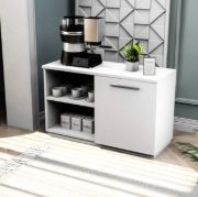 Picture of Zavero Coffee Corner Cabinet – Compact Design with Open Shelves & Side Door