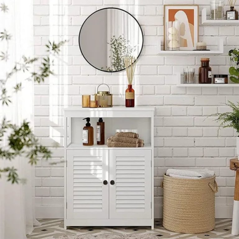 Picture of Pofalo Natural wood Bathroom Cabinet
