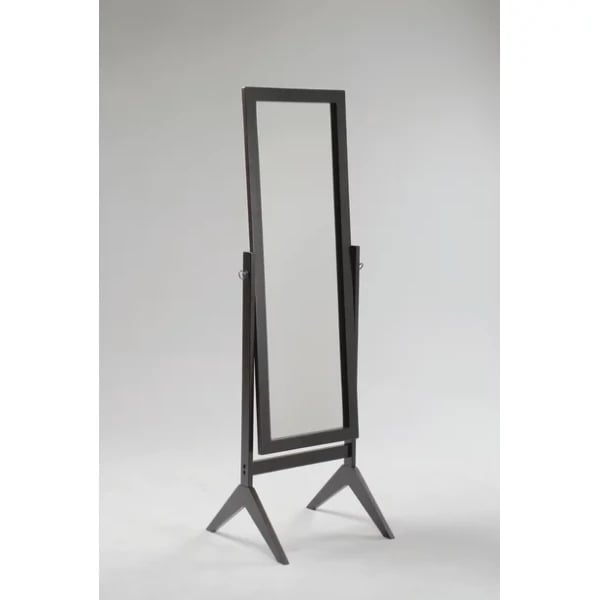 Crown Mark Espresso Rectangular Cheval Mirror