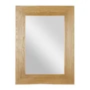 DecMode Rectangle Wall Mirror Brown