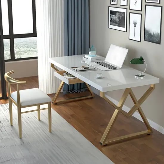 Picture of Axo – Natural Wood Desk with Drawer