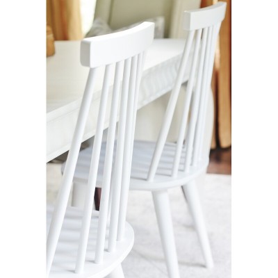 Biry Solid Wood Slat Back Arm Chair