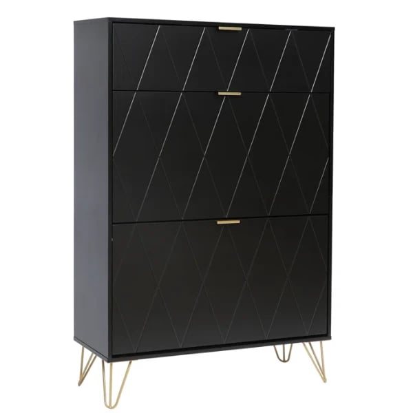 White Aadhyareddy 12 Pairs Solid + Manufactured Wood Shoe Storage Cabinet