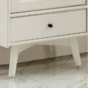 Picture of White Daquarius Freestanding Tower Accent Cabinet with Drawer