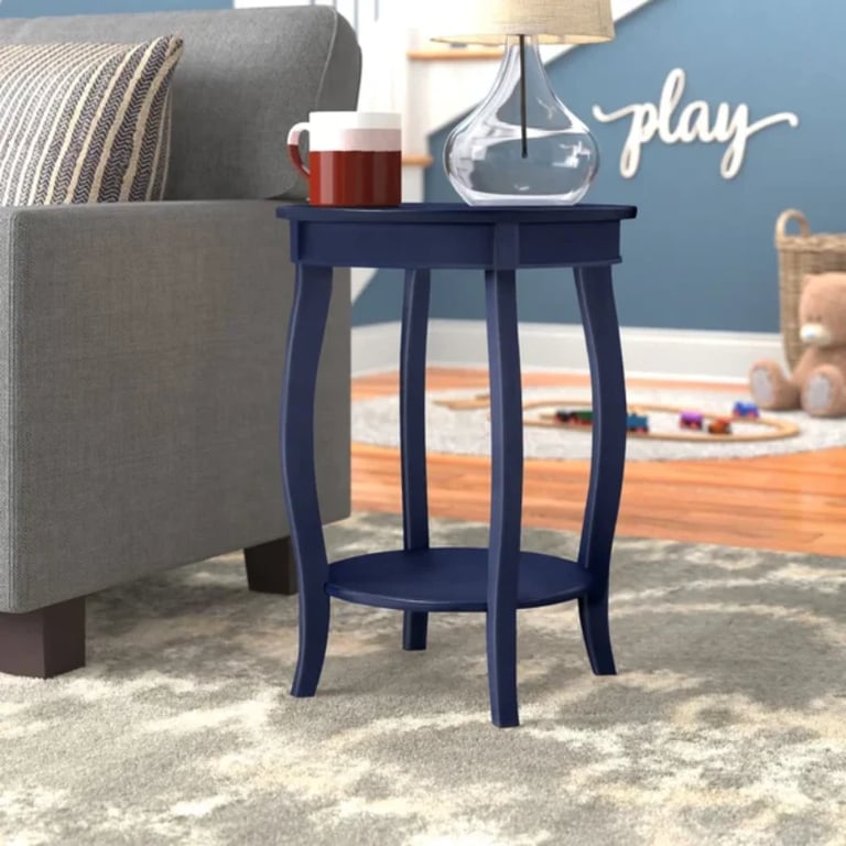 صورة طاوله جانبيه خشب طبيعي -شارمنج