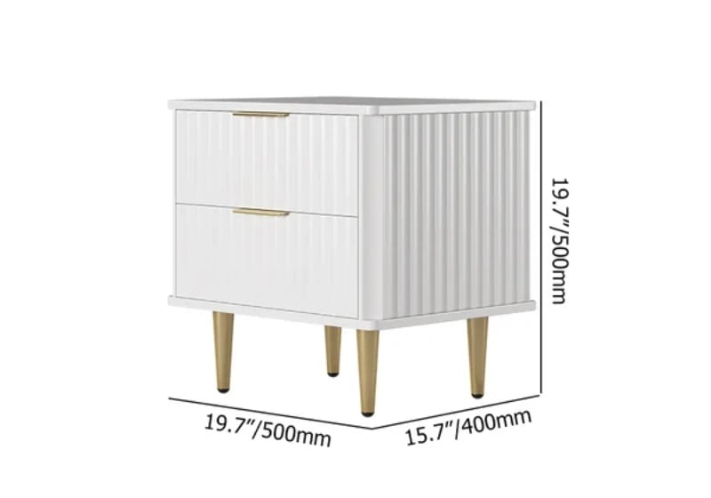 Siri – Side Table in Natural Wood with Stainless Steel Legs