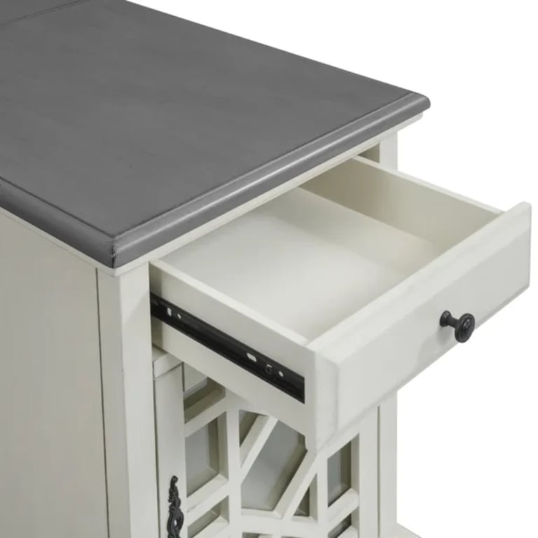 Picture of Ahmara Side table natural wood with storage