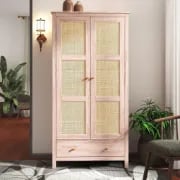 Picture of Aurea Wardrobe – Rattan & Natural Wood