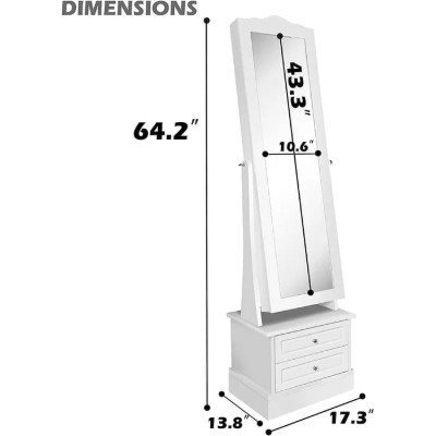 صورة رومانا خزانة اكسسوارات ومرآة طويلة