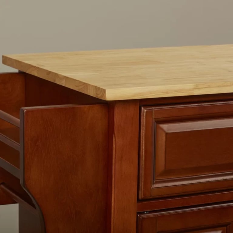 Talya Wide Rolling Kitchen Island