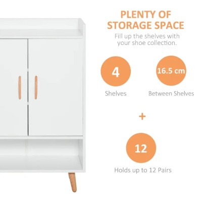 Picture of Rosta White Shoe Storage Cabinet