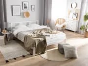 Sivaro Natural Wood Bed – Minimalist Design