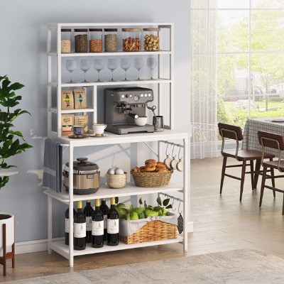 Tribesigns Baker's Rack, Kitchen Microwave Stand with Storage Shelves