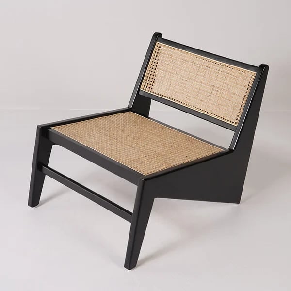 Picture of Kuroko Japandi Lounge Chair – Rattan & Natural Wood