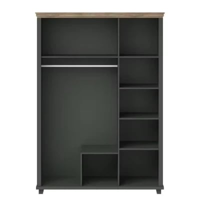 صورة دولاب إمانويلا خشب طبيعي مع مرآه