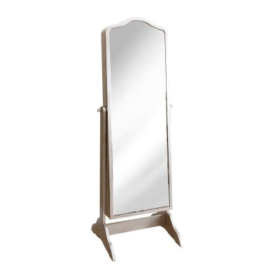 Auston  Solid Wood Jewelry Armoire with Mirror