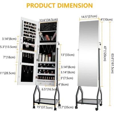 صورة تاوليكس خزانة مجوهرات بمرآة - متحركة