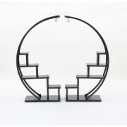 Industrial Multi-Purpose Curved Display Shelf For Home