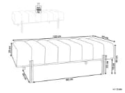 Picture of Ottoman  Velours - Natural wood.