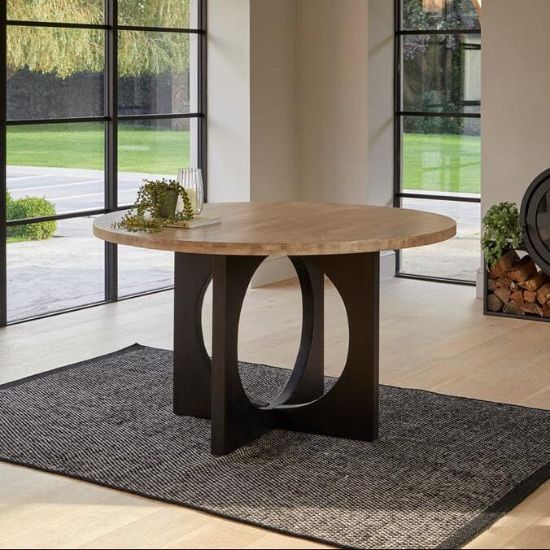 Picture of Maven Round Dining Table – Natural Wood
