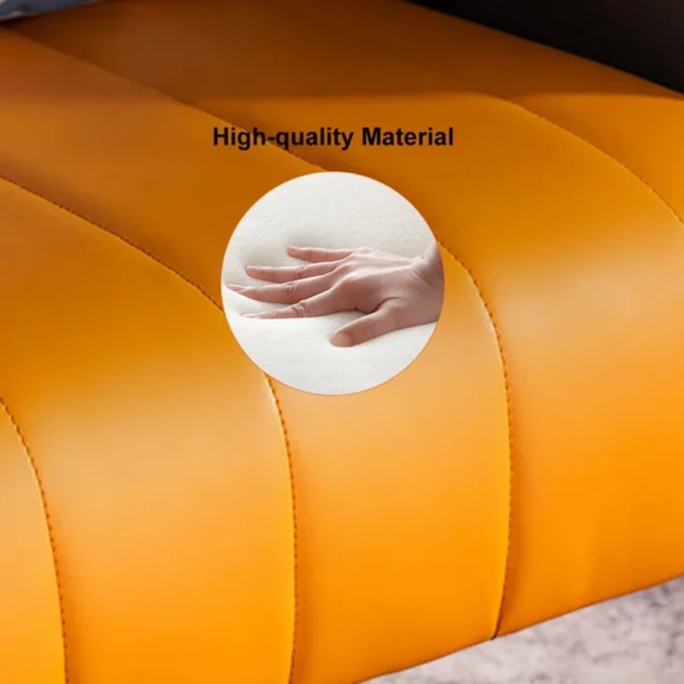 Picture of Saphira Modern Accent Chair – Leather with Stainless Steel Legs