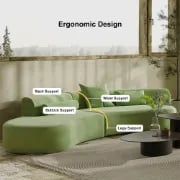 Picture of Elora Velvet Wave Sectional