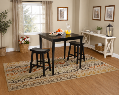Picture of Clio Counter Height Rubberwood Solid Wood Dining Set