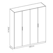 Alaziah 4 Door Wardrobe