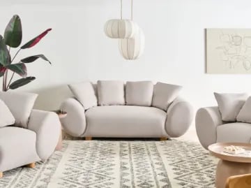 Amélie Sofa - Natural wood.