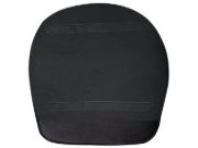 Picture of Divano Curved Accent Chair – Natural Wood with Plush Upholstery