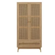 Picture of Celyn – Rattan 2-Door Wardrobe with Drawer
