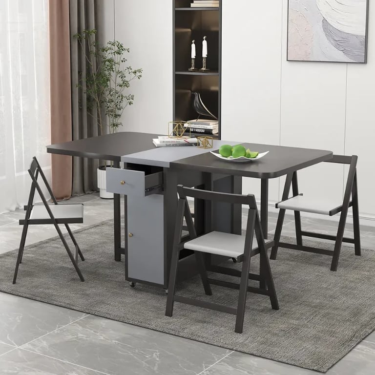 Picture of Sai Rectangle Folding Dining Table Set