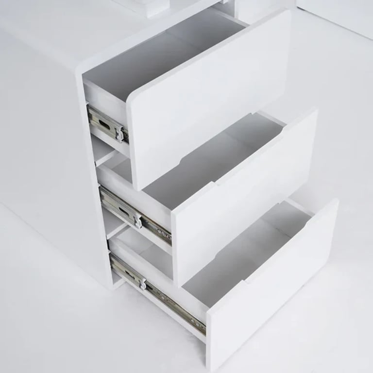 Picture of Mular – Natural Wood Desk with Multi-Drawer Storage & Movable Cabinet