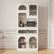 Picture of Azha White small Sideboard - Natural wood