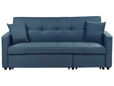 Mira Convertible Sofa Bed from natural wood – Modern Fabric Design with Clean Lines.
