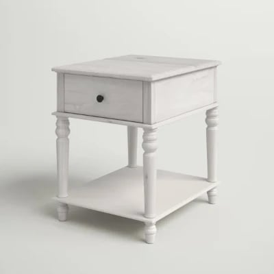 Picture of Rakan Side table natural wood - One Drawer