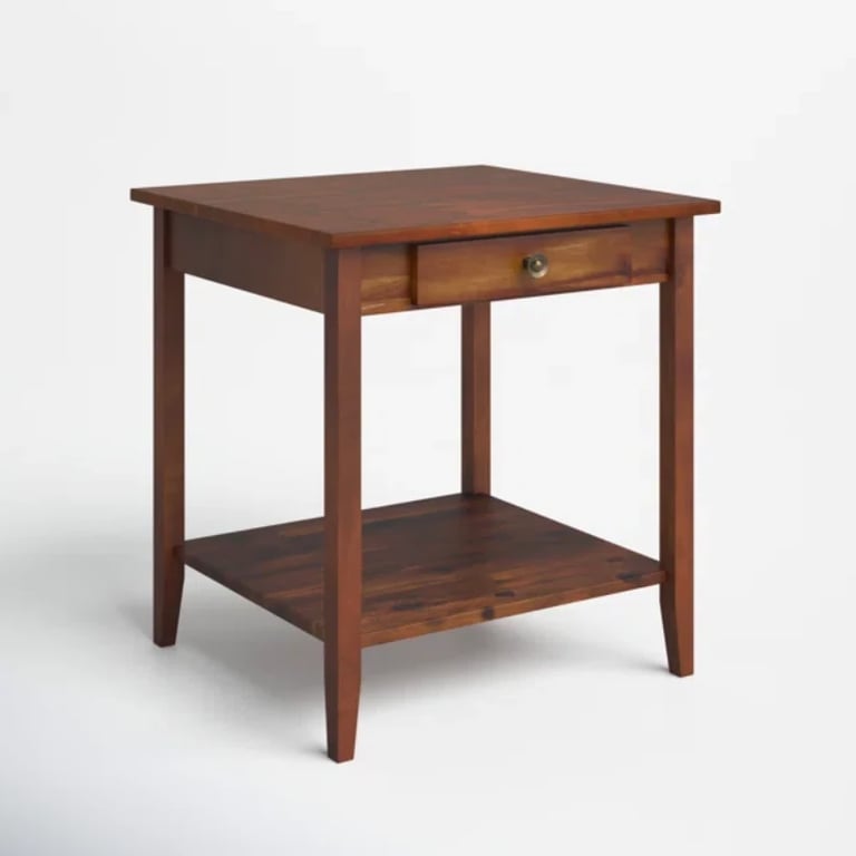Picture of Aidan Natural wood side table - One drawer