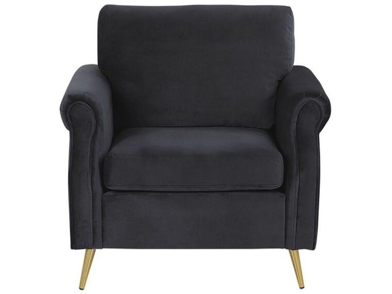 Daroa Modern Armchair – Natural Wood with Stainless Steel Legs