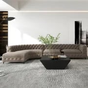 Picture of Montero Curved Sectional -Natural Wood